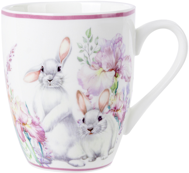 Чашка LEFARD Кролик у квітах 370 мл (943-224)